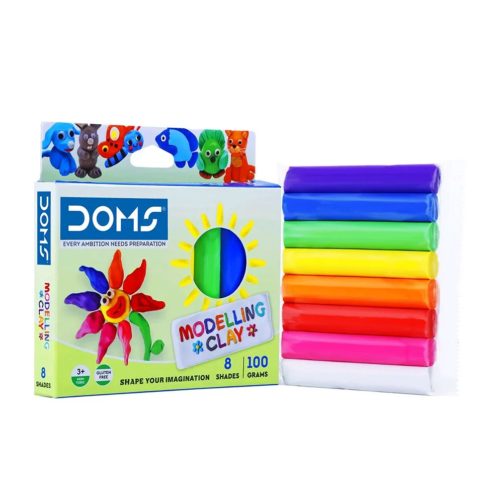 Doms Modelling Clay 8 shades