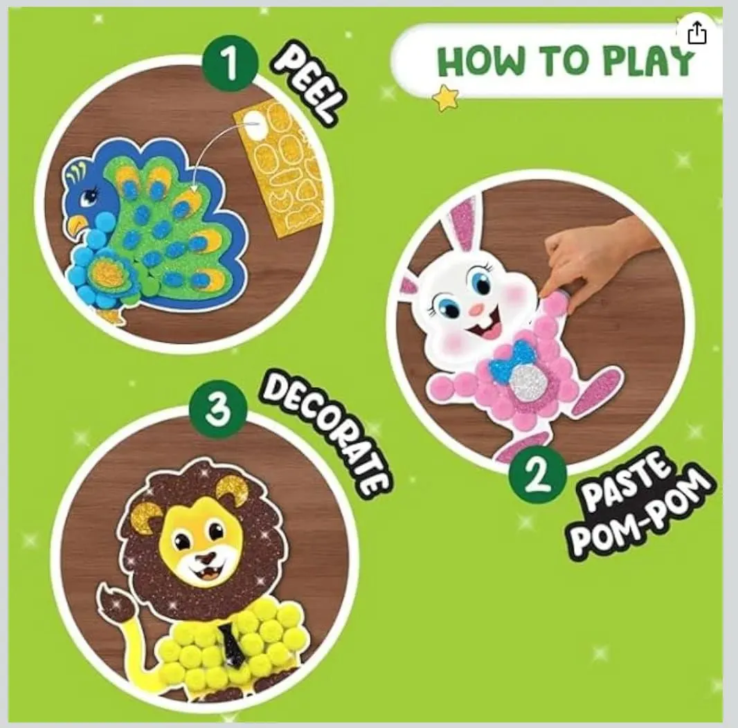 Smartivity Pom-Pom Magnet Crafts view 6