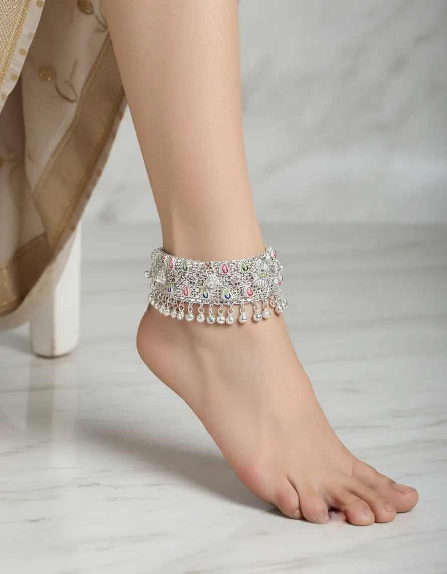 925 Sterling Silver Payal 1