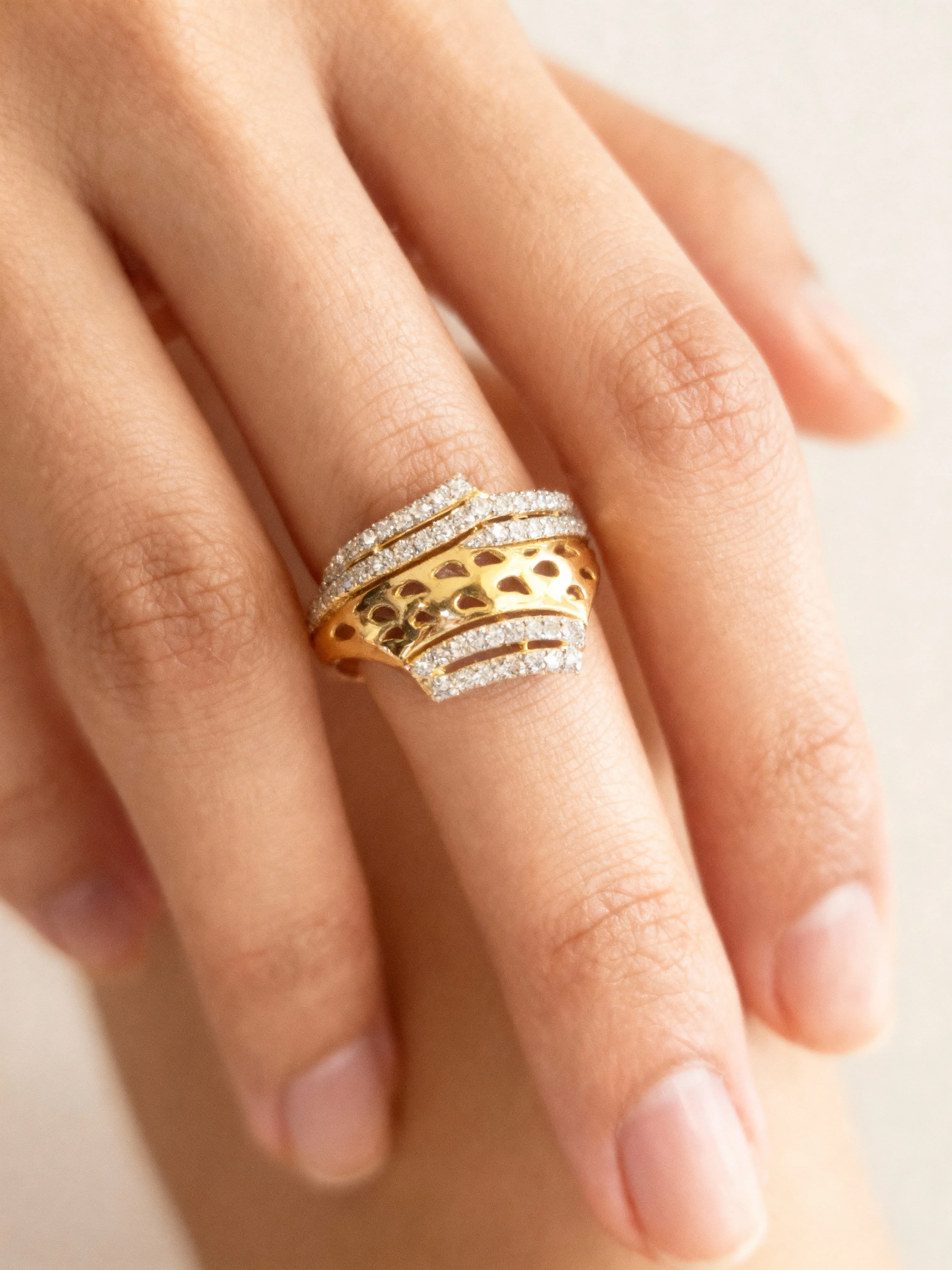 Gold and Diamond Ring