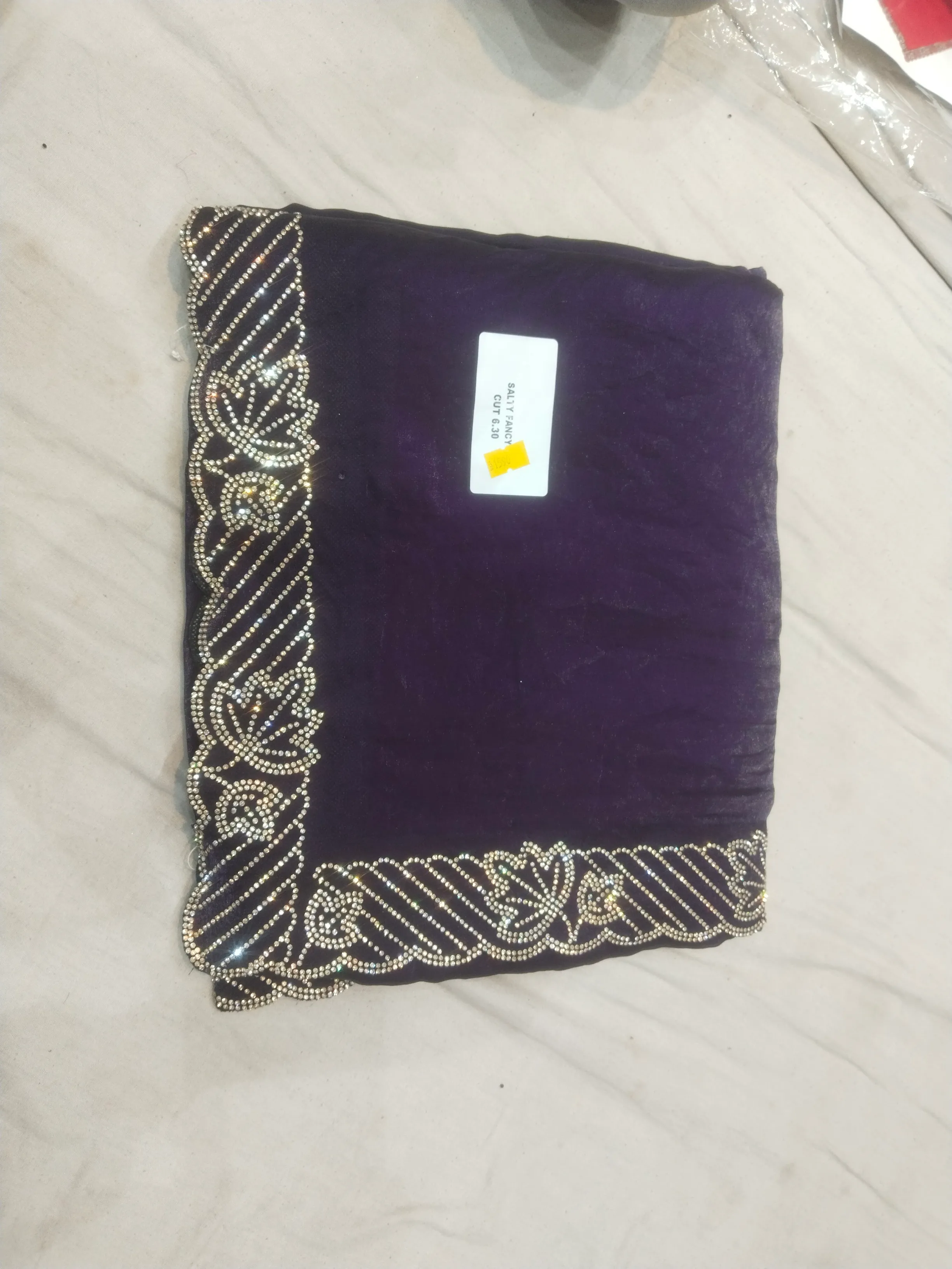 Embellished Border Saree view 2