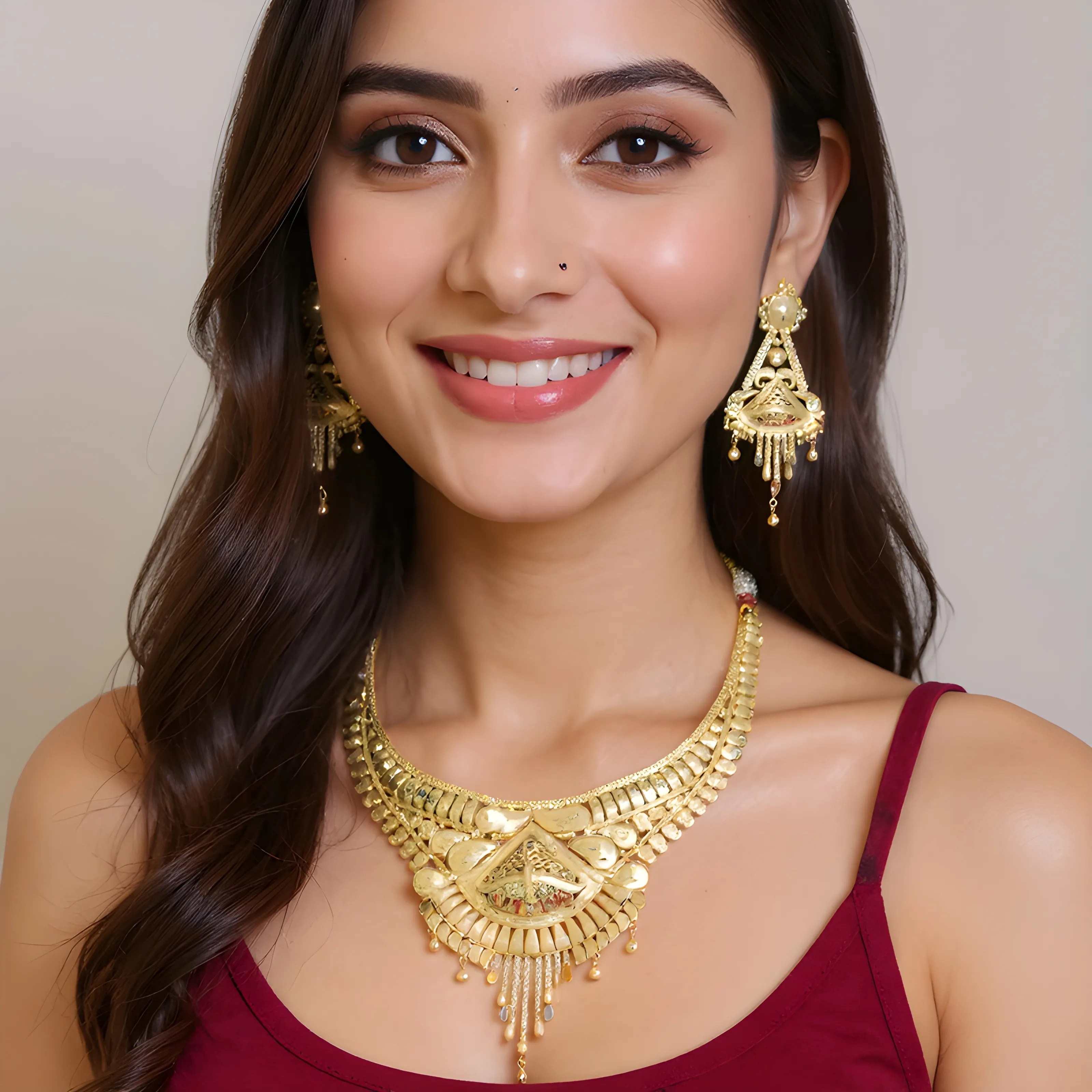 Gold Necklace Set