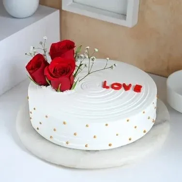 Love Rose Cake Vanila