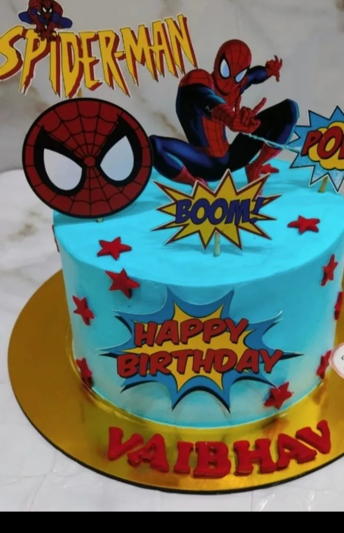 Spider Man Design Cake