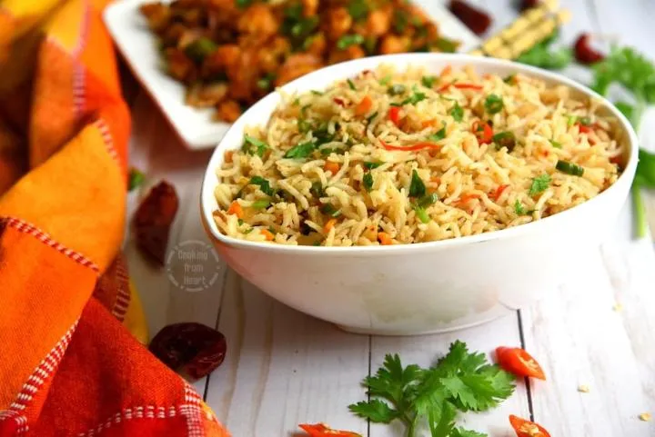 Chilli Garlic Fried Rice Veg