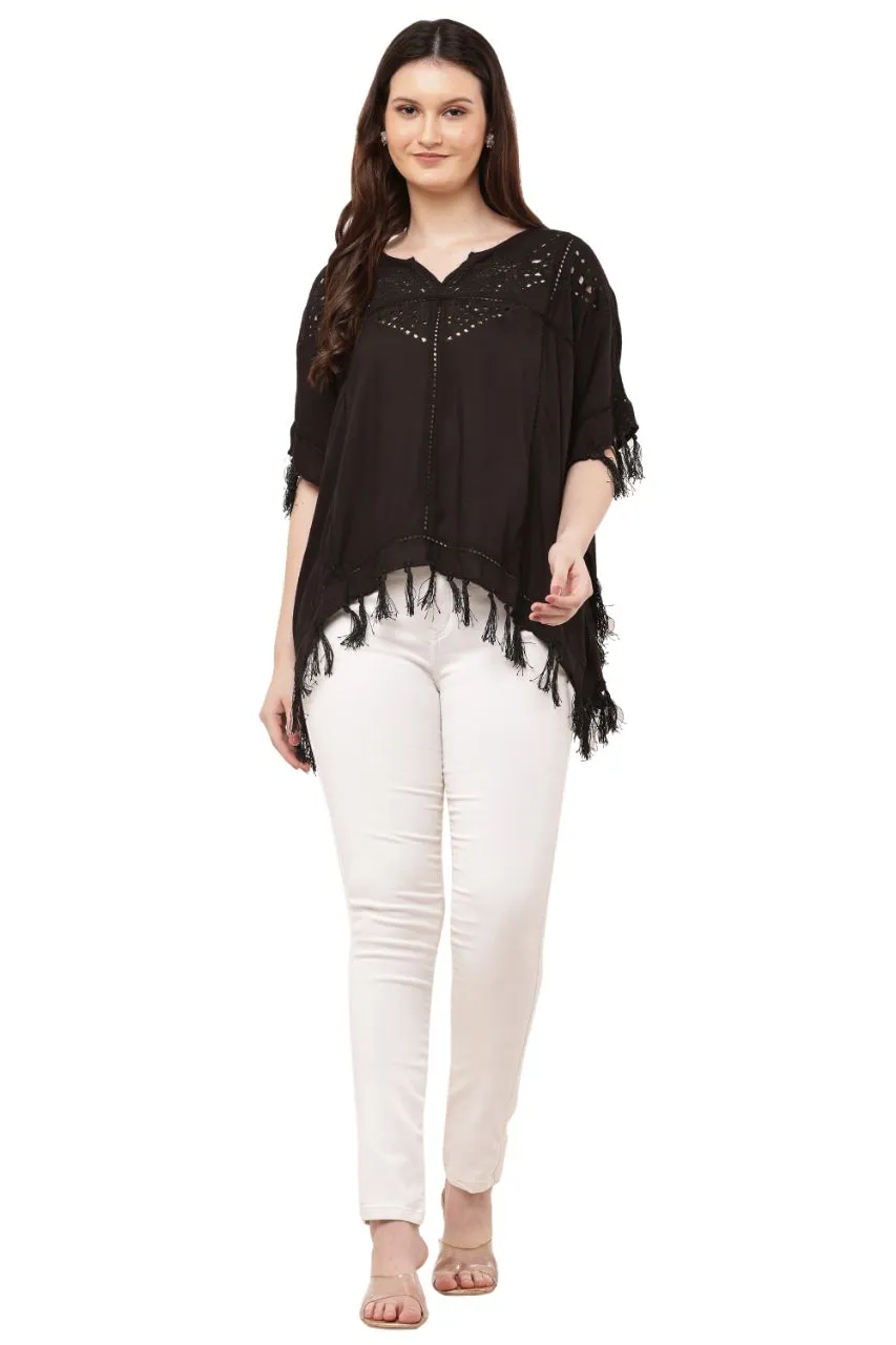 Fringed Short Kaftan