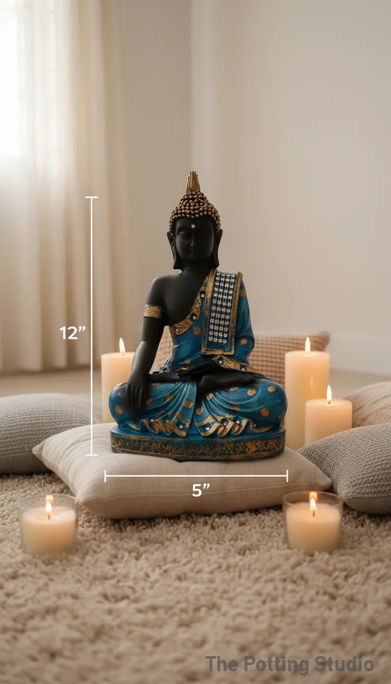 Buddha Statue 12"H & 5"W