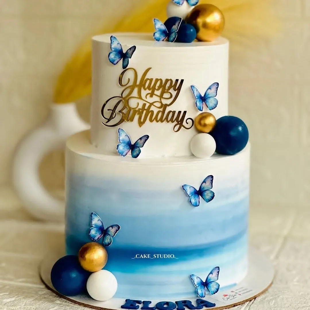 Butterfly Birthday Cake Pine Apple 3kg