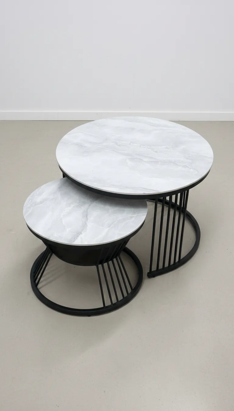 Marble Top Nesting Tables