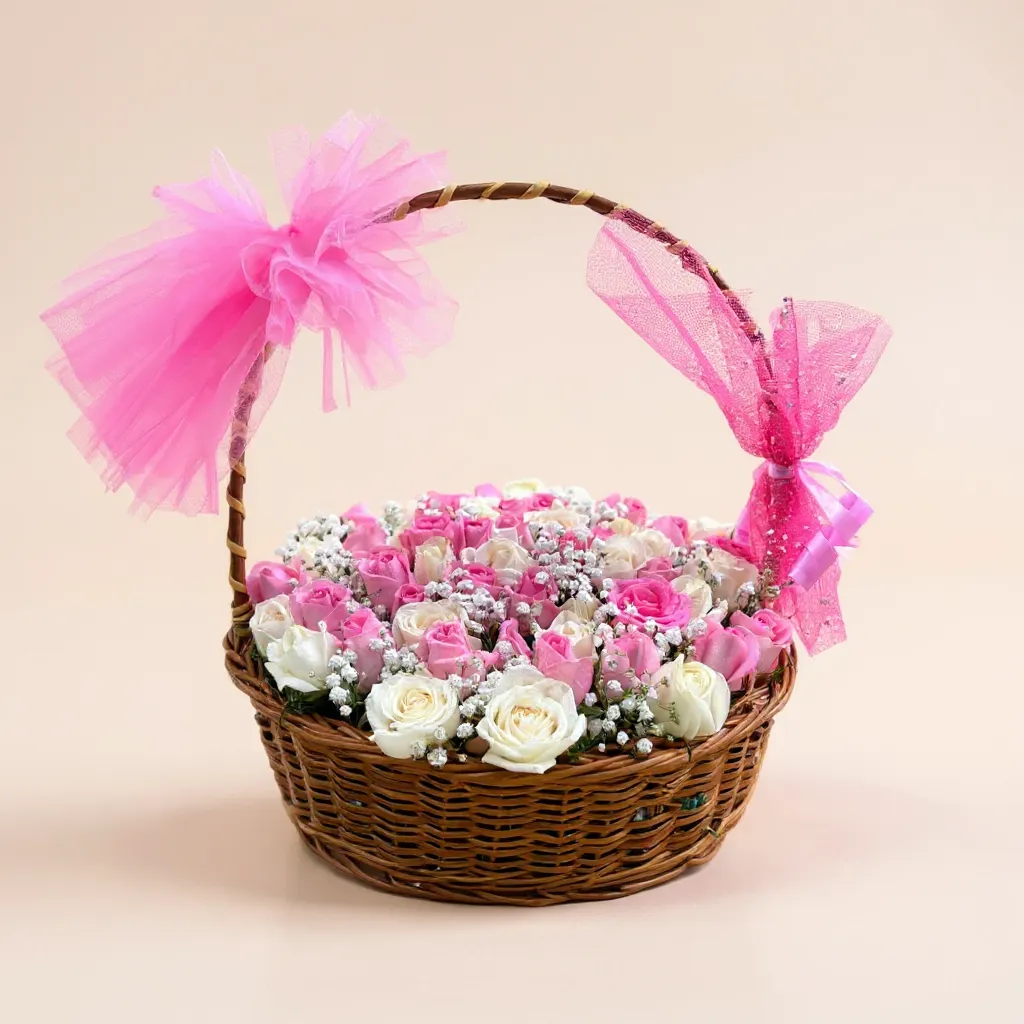 Velvet Cactus Luxury Flower Basket view 2