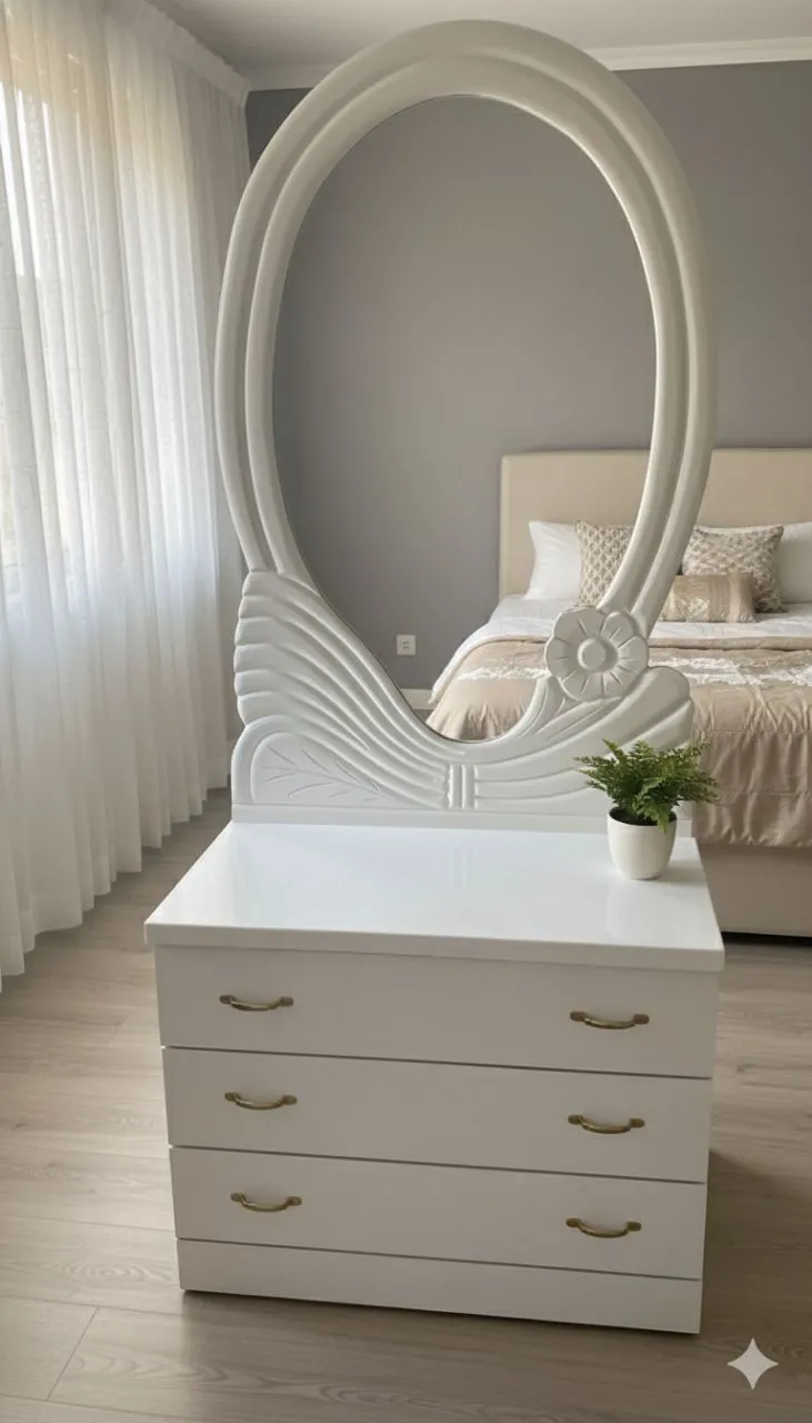 Elegant Swan Dressing Table