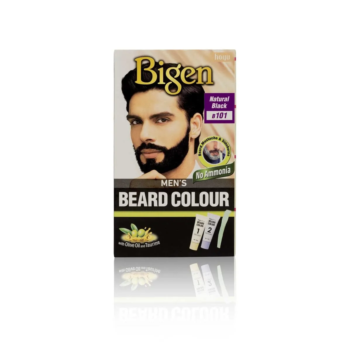 Bigen Mens Beard Colour Natural Black B101 1 Piece