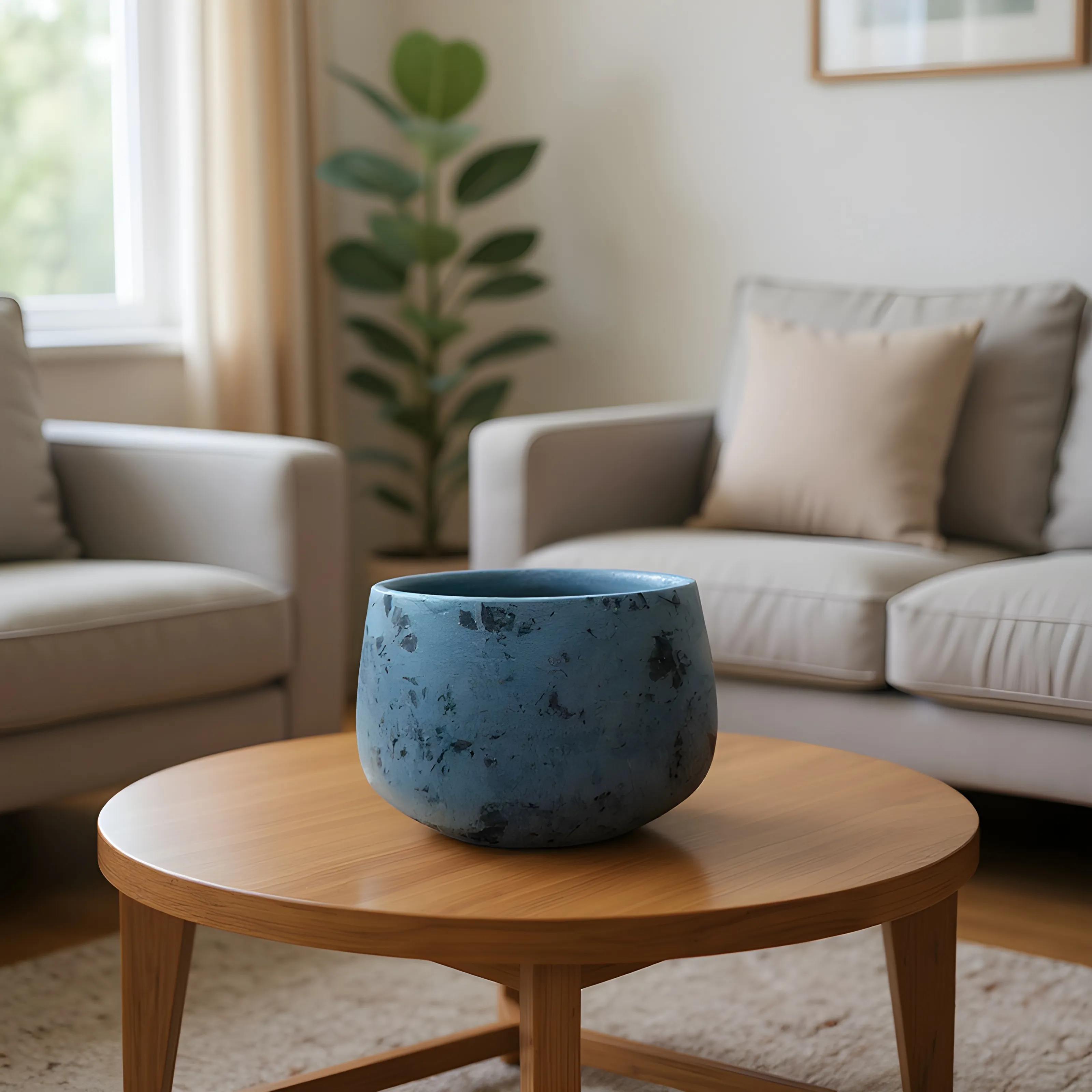 Galaxy Blue DecorativeTerracota Pot