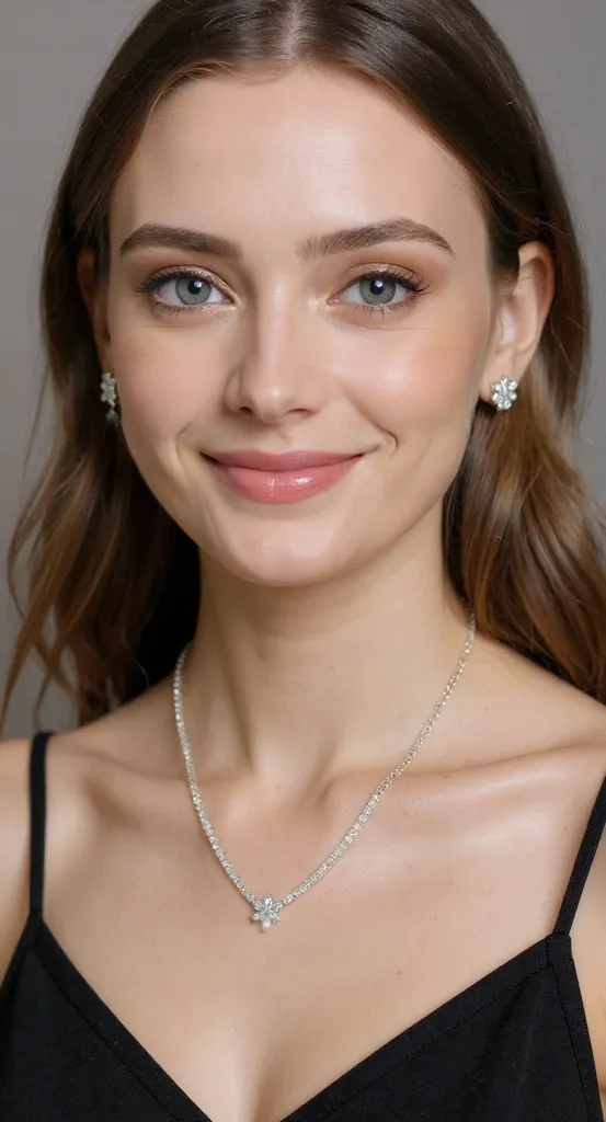 Floral Diamond Earrings and Necklace Set