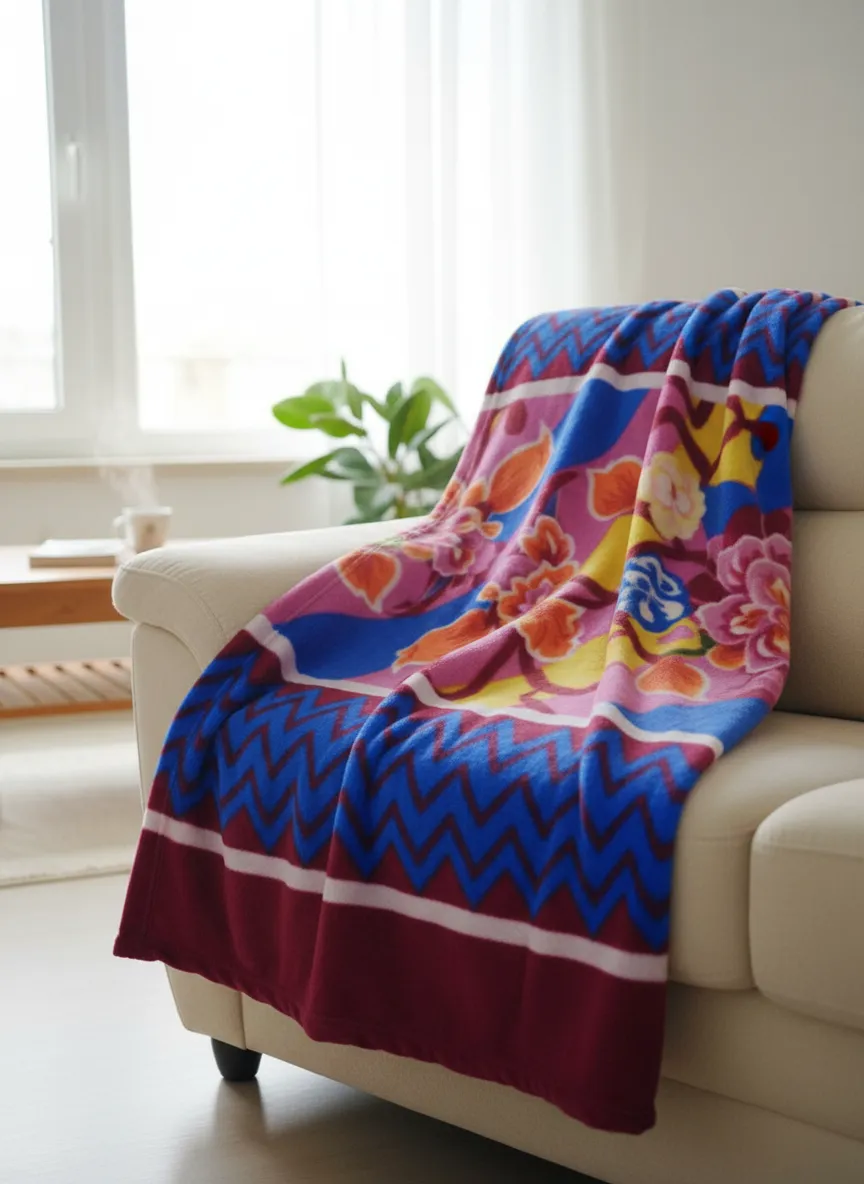 Colorful Fleece Blanket