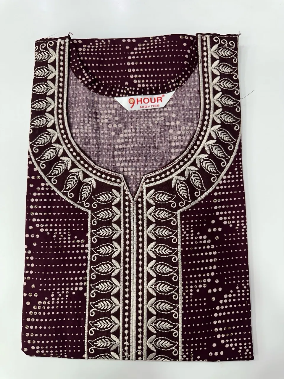 Embroidery Cotton Nighty