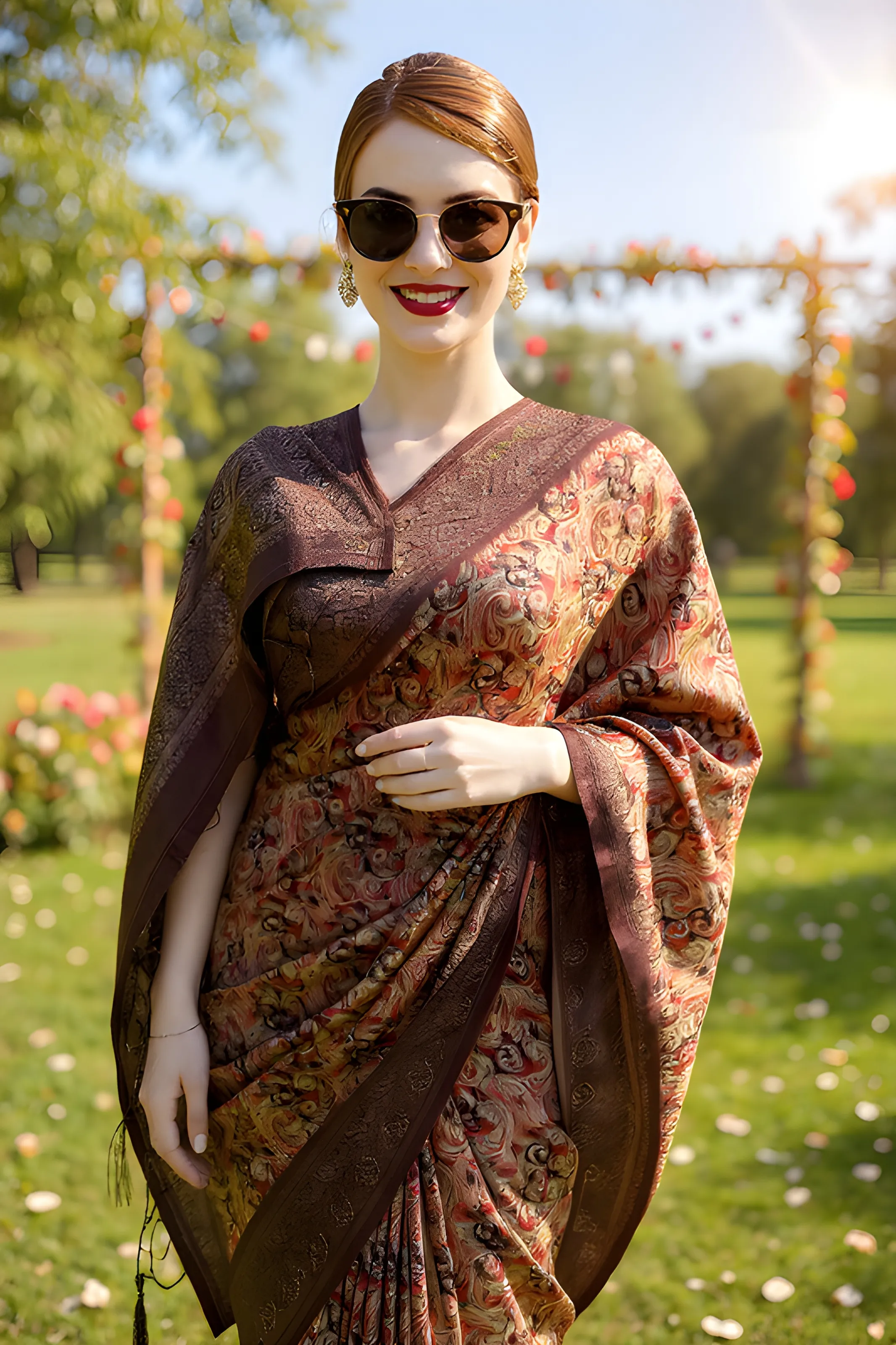 Traditional Paisley Saree