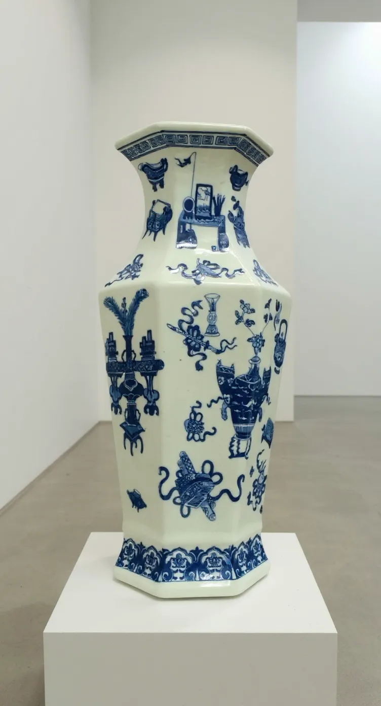 Blue and White Porcelain Wall Planter