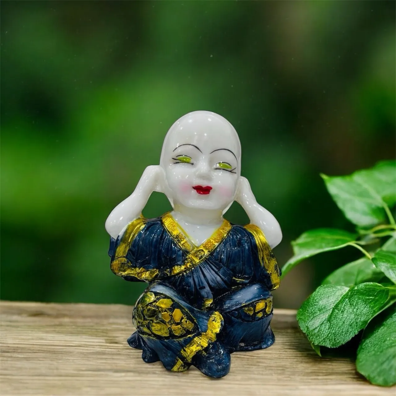 Decorative Ceramic Monk Figurine