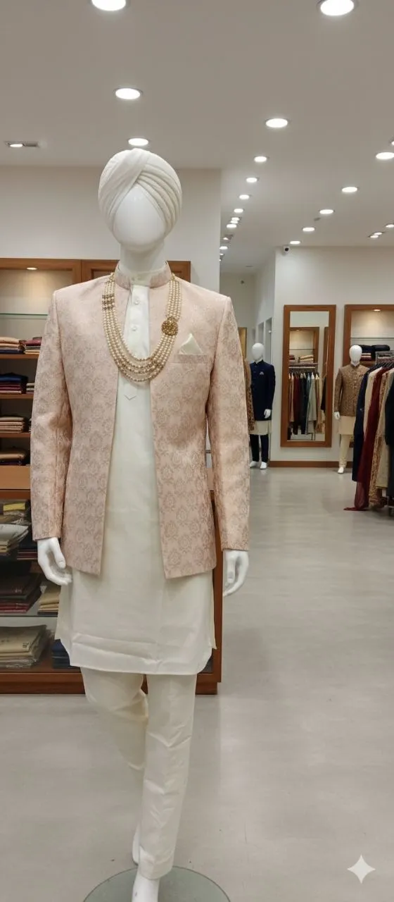 Embroidered Bandhgala Set
