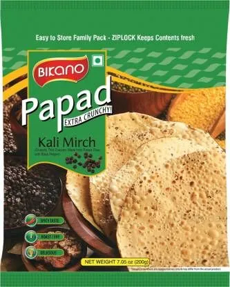 Bikano Kali Mirch Papad 200 g