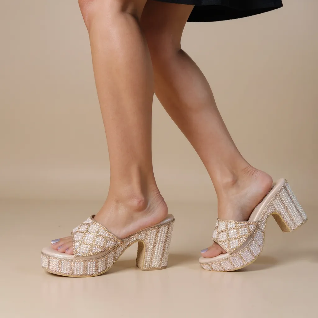 Badgley Mischka Bedazzled Slide