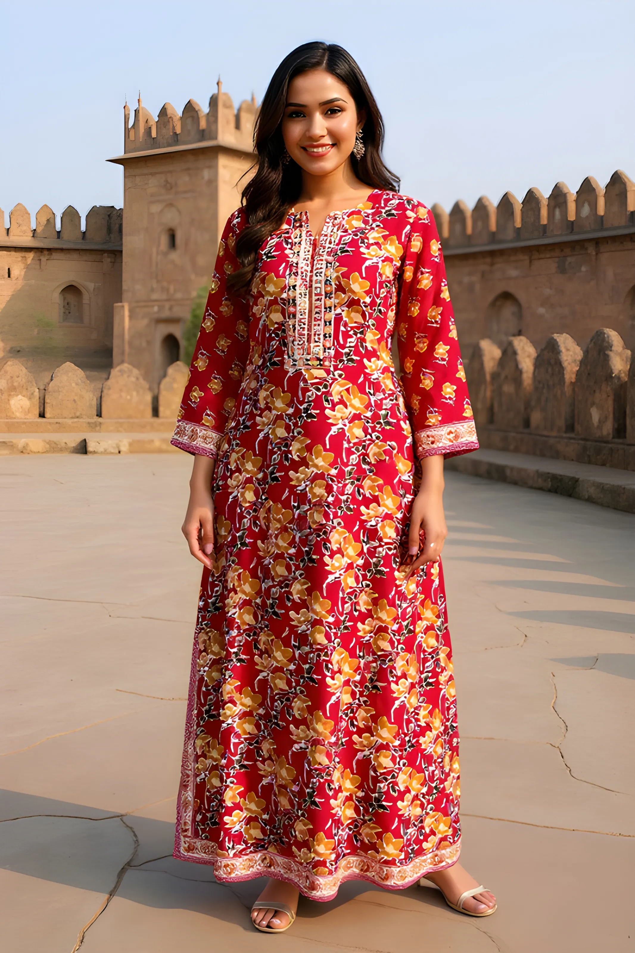 Radhika Cotton Kudi Suit