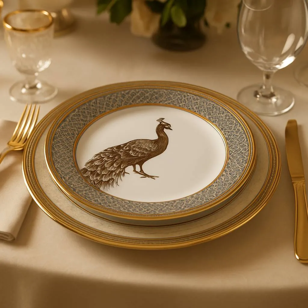 Peacock Dinner Plate 6 Pcs