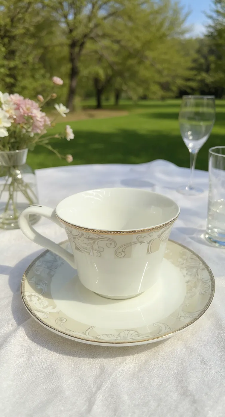 Elegant Teacup and Saucer