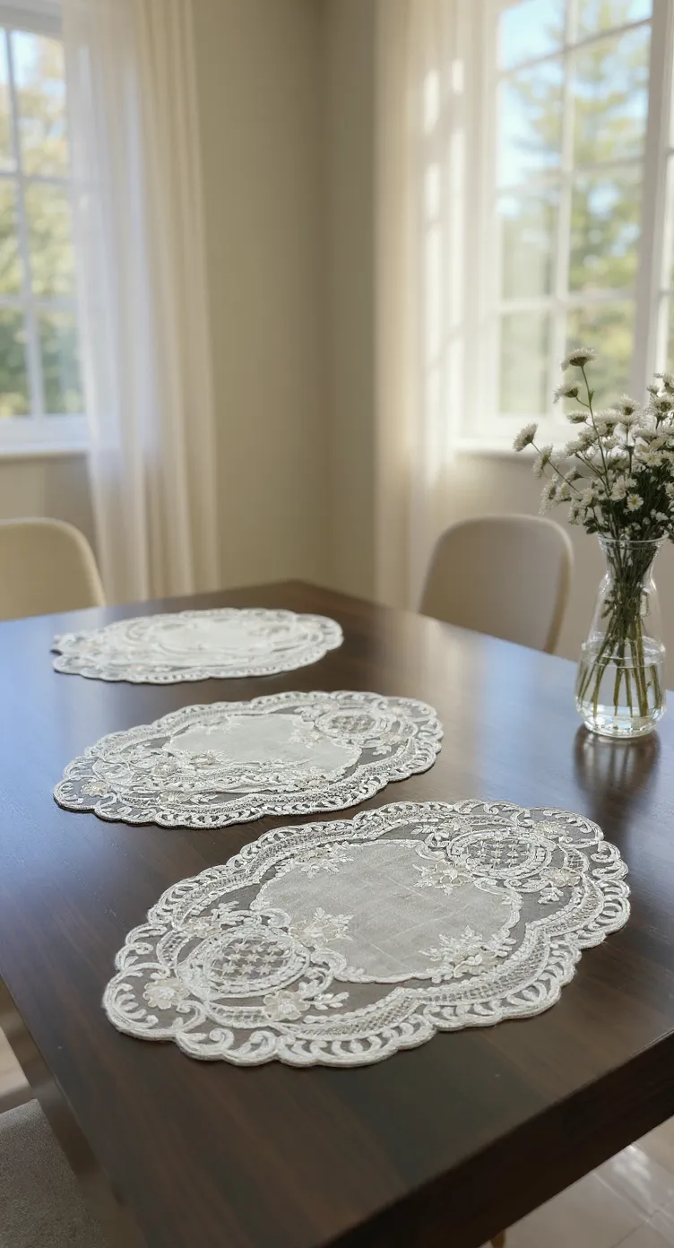 Lace Design Table Mats