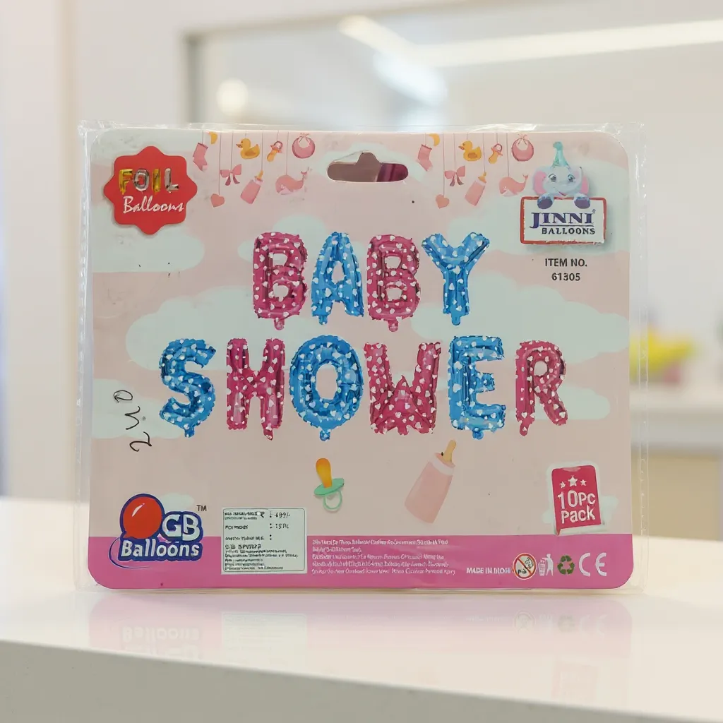 Jinni Balloons Baby Shower Foil Balloons