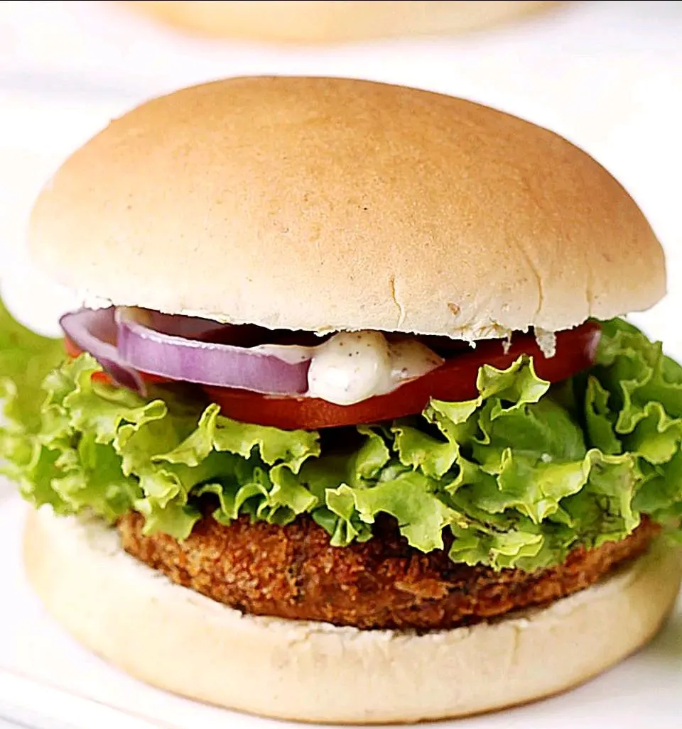 Veg Cheese Burger  Single