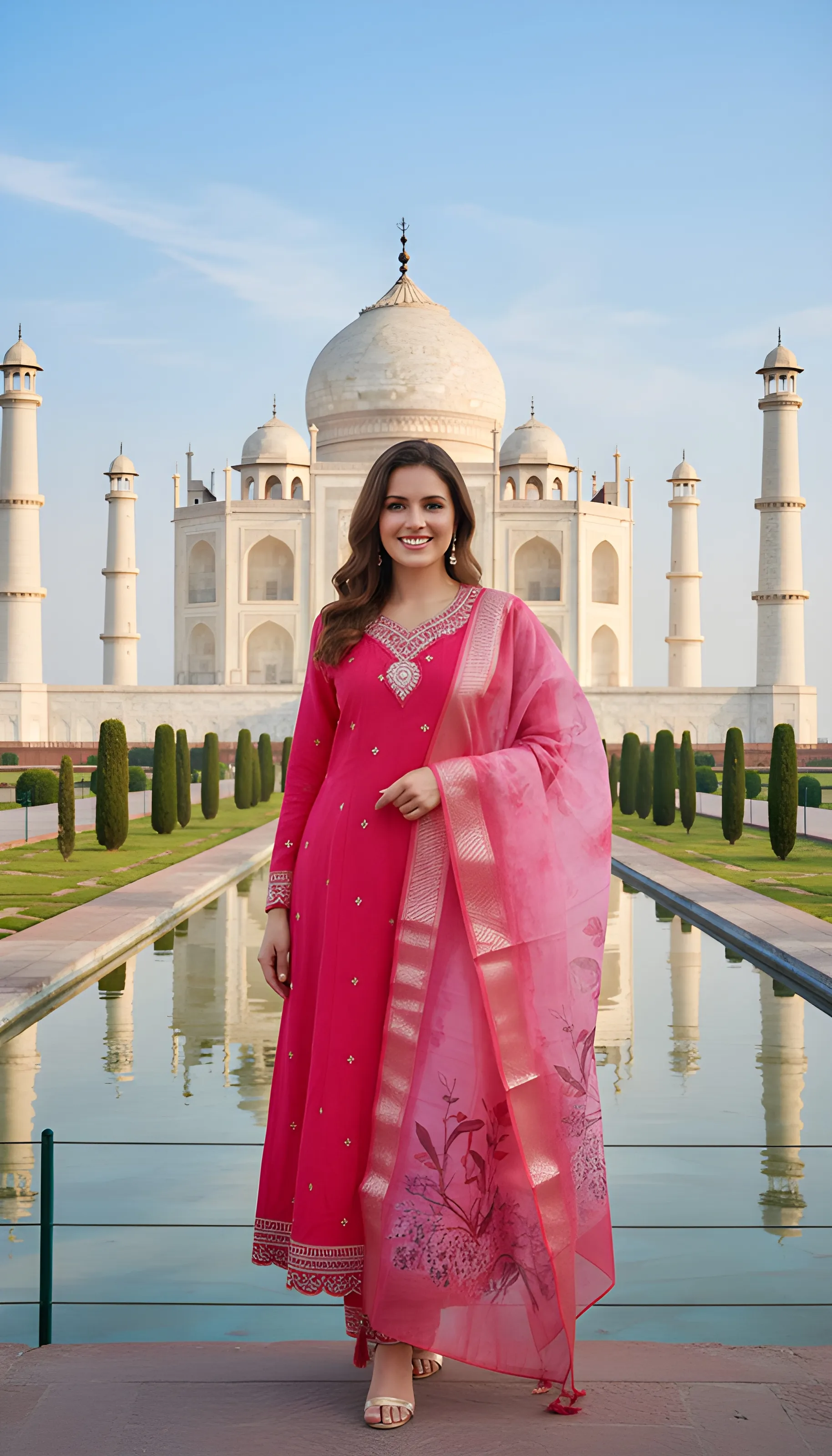 Anarkali Pink Suit