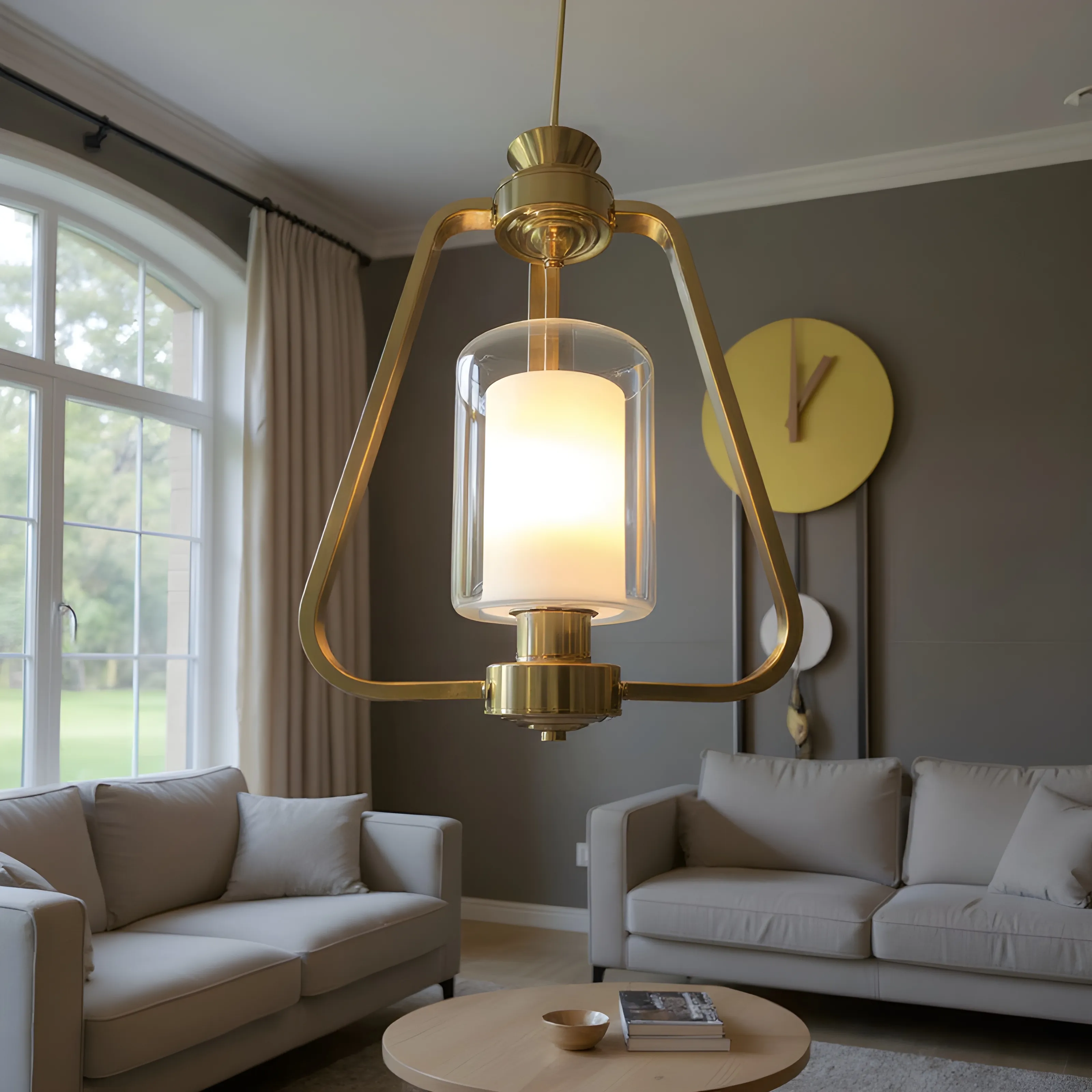 Golden Pendant Light