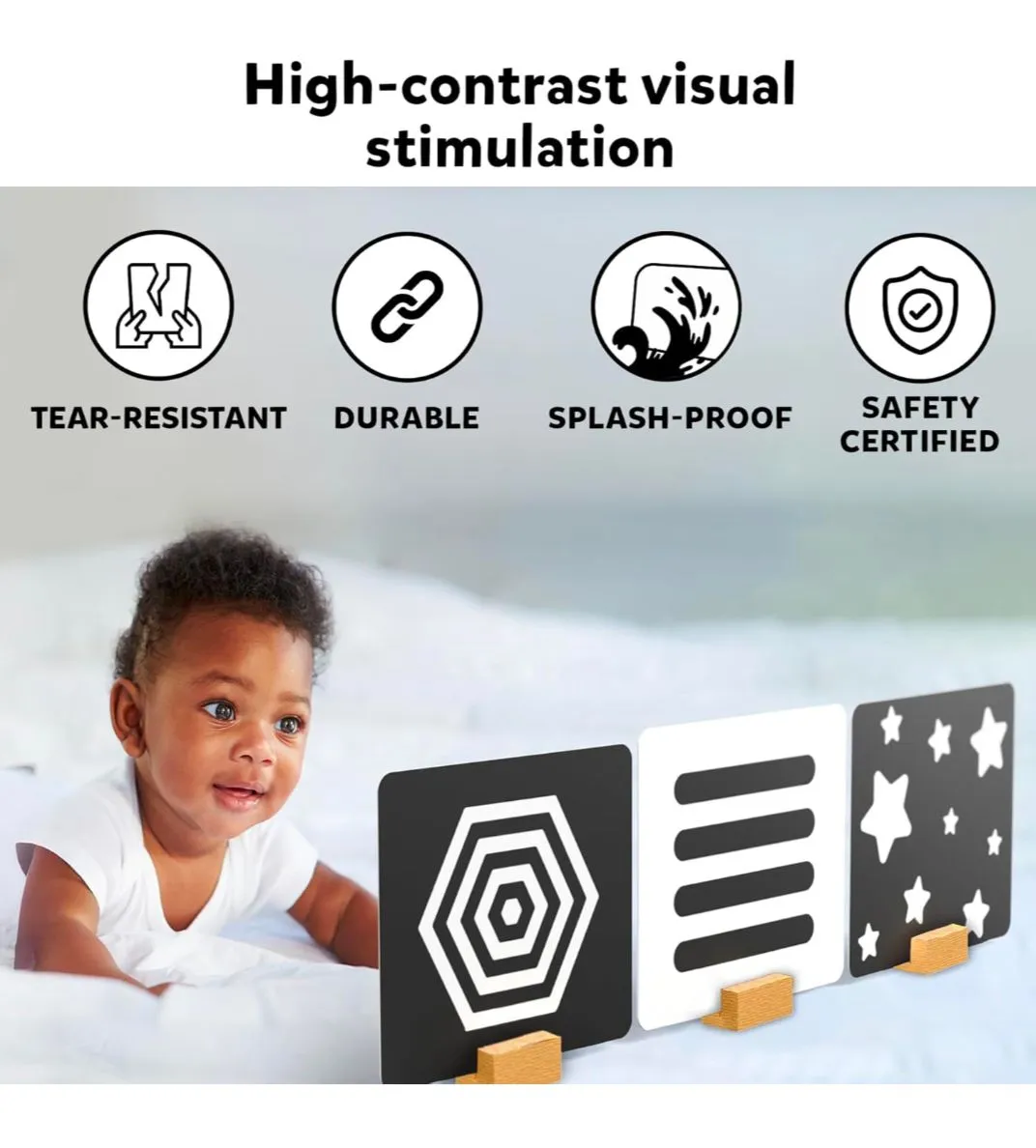 Skillmatics High Contrast Flash Cards view 3