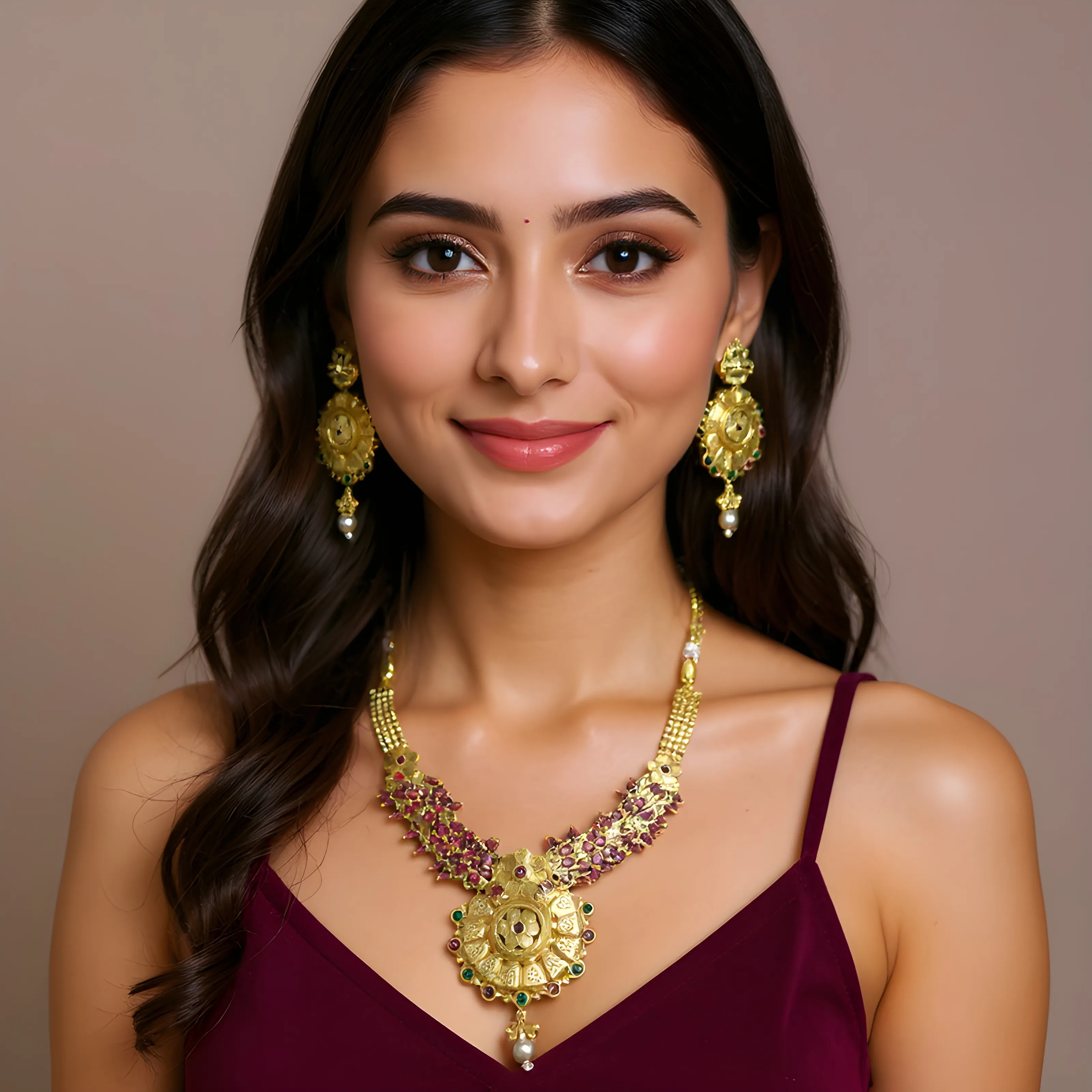 Antique Gold Traditional Necklace