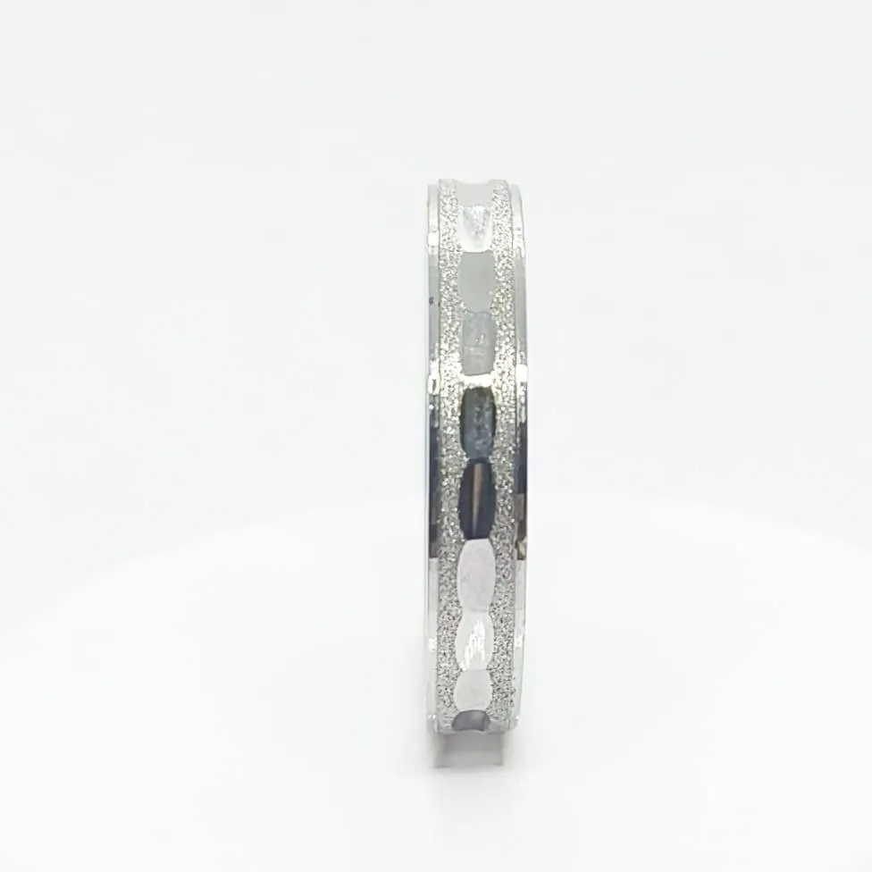 Archvins Textured Silver Band (AVSLR-25) view 5