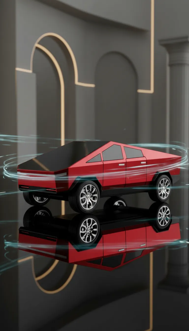 Red Model Car