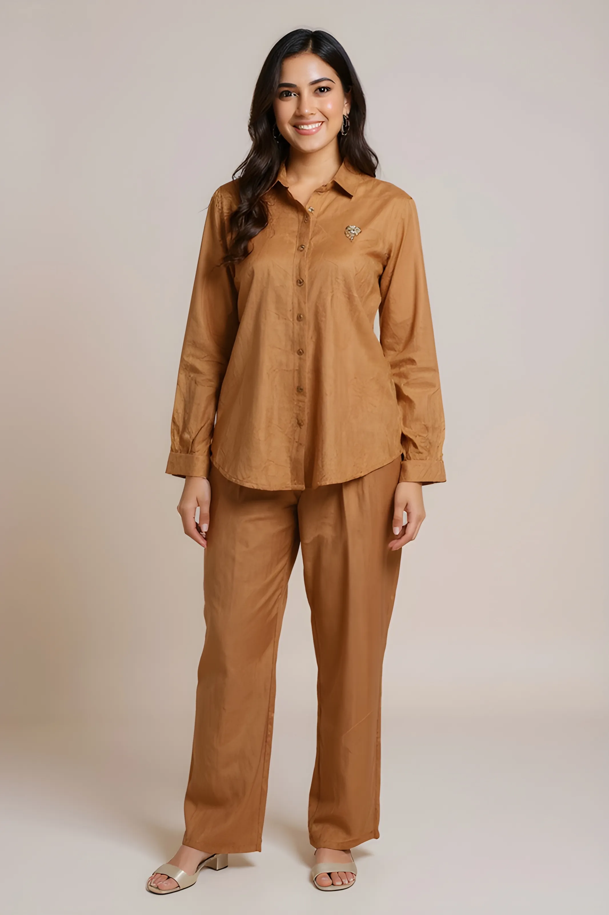 Terracotta Cotton Suit Set