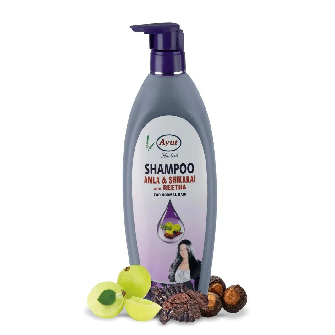 Ayur Herbals Amla & Shikakai Shampoo 500Ml Pump