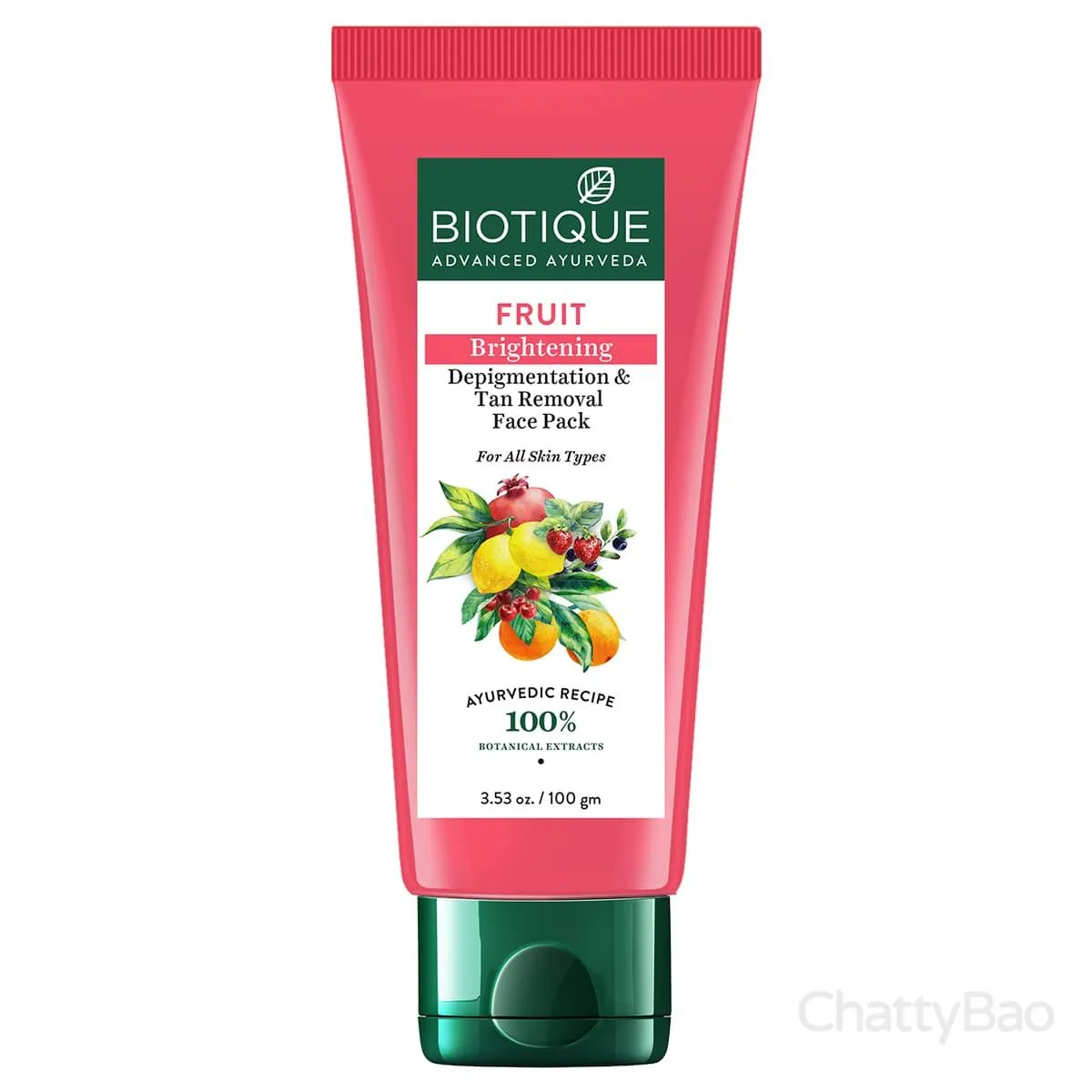 Biotique Fruit Brightening Depigmentation & Tan Removal Face Pack 100 g