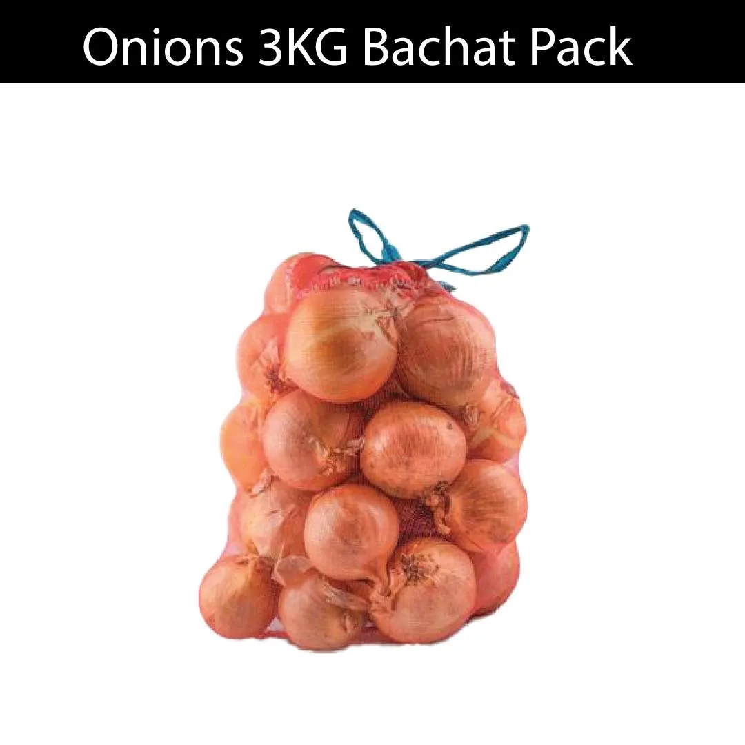 Onions 3KG Bachat Pack