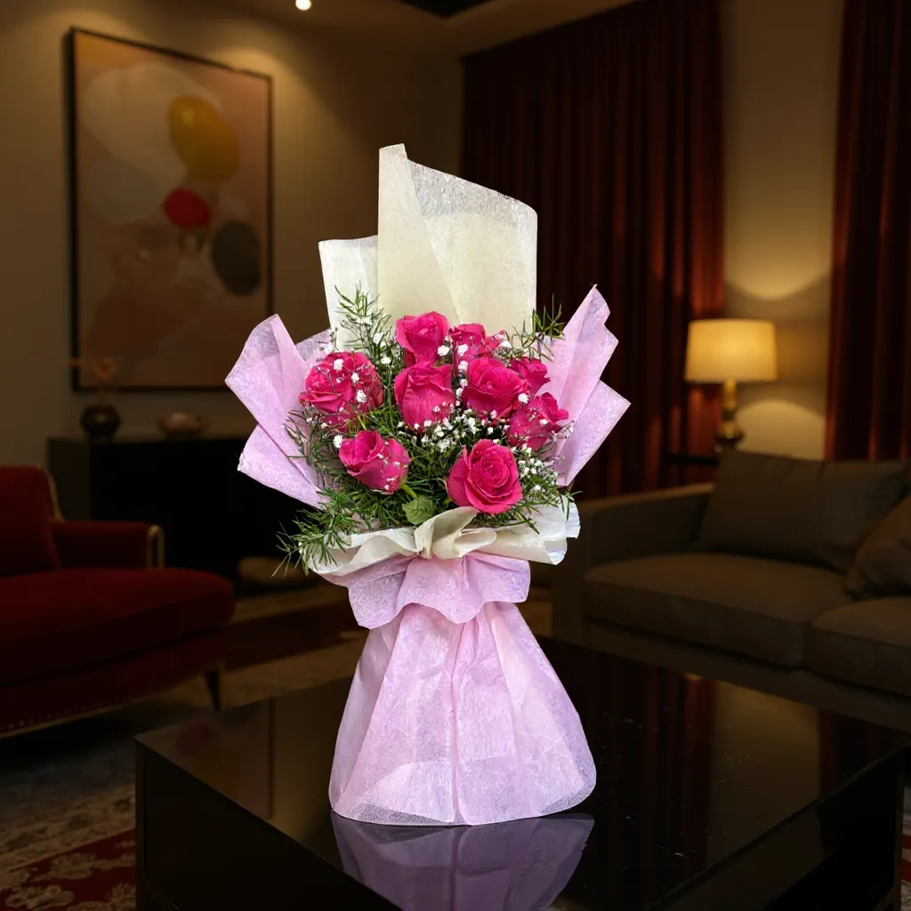 Pink Rose Bouquet