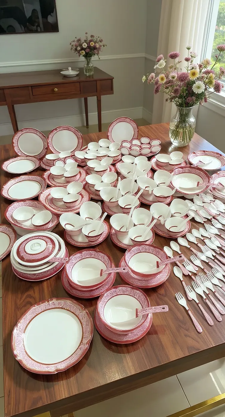 121 Pieces Dinner Set For 12 Person