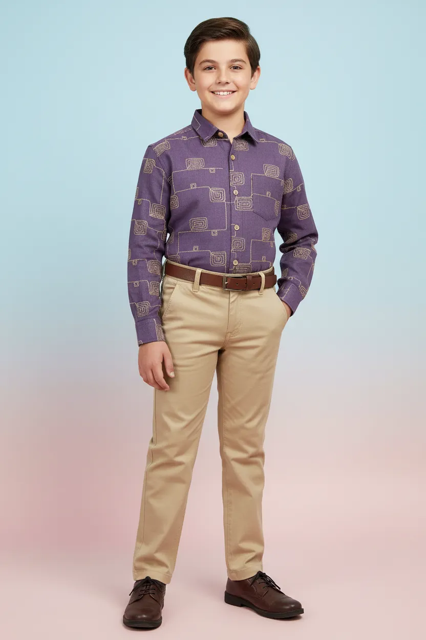 Kids Formal Shirt and Pants Set