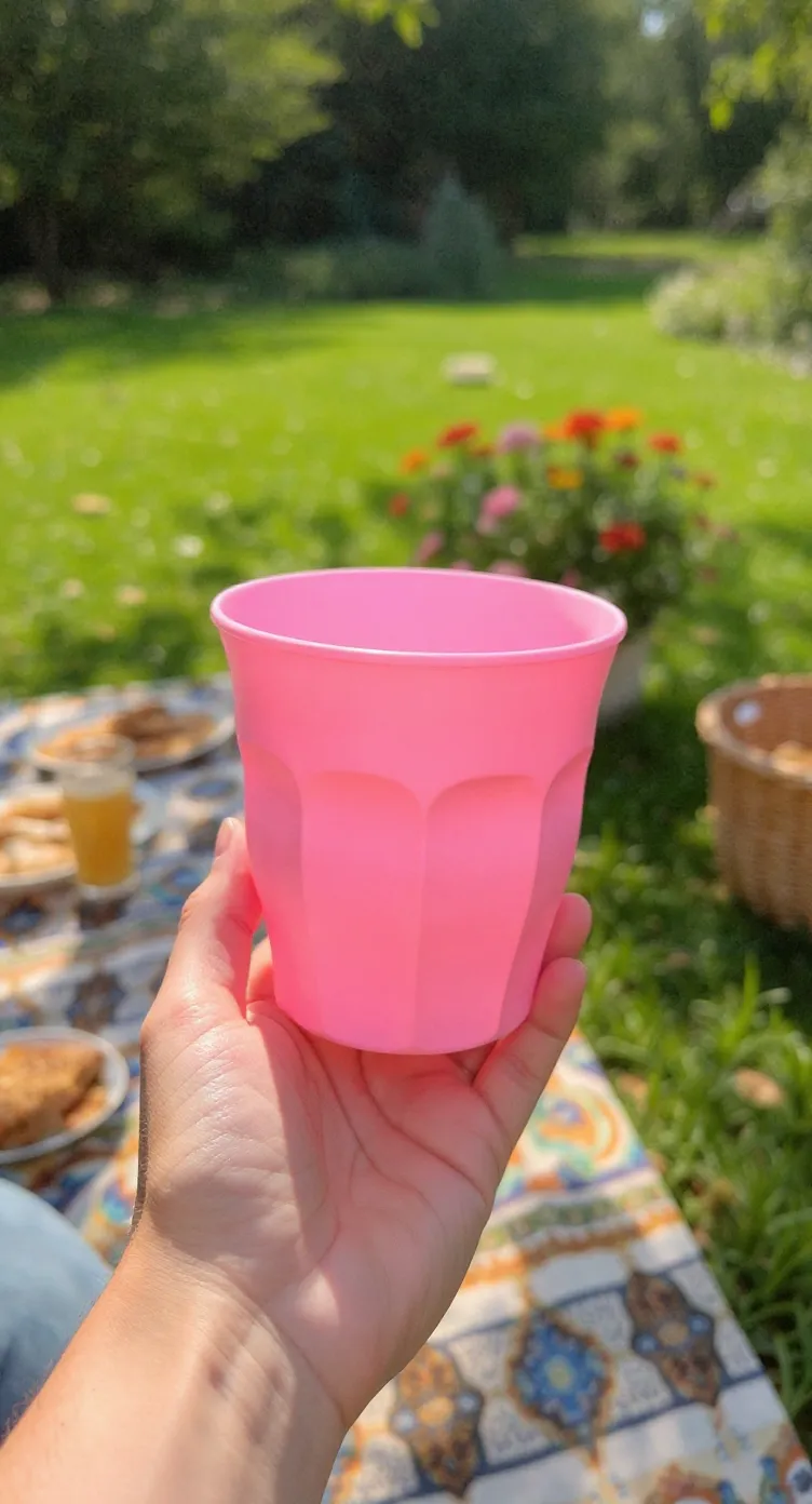Pink Plastic Cup