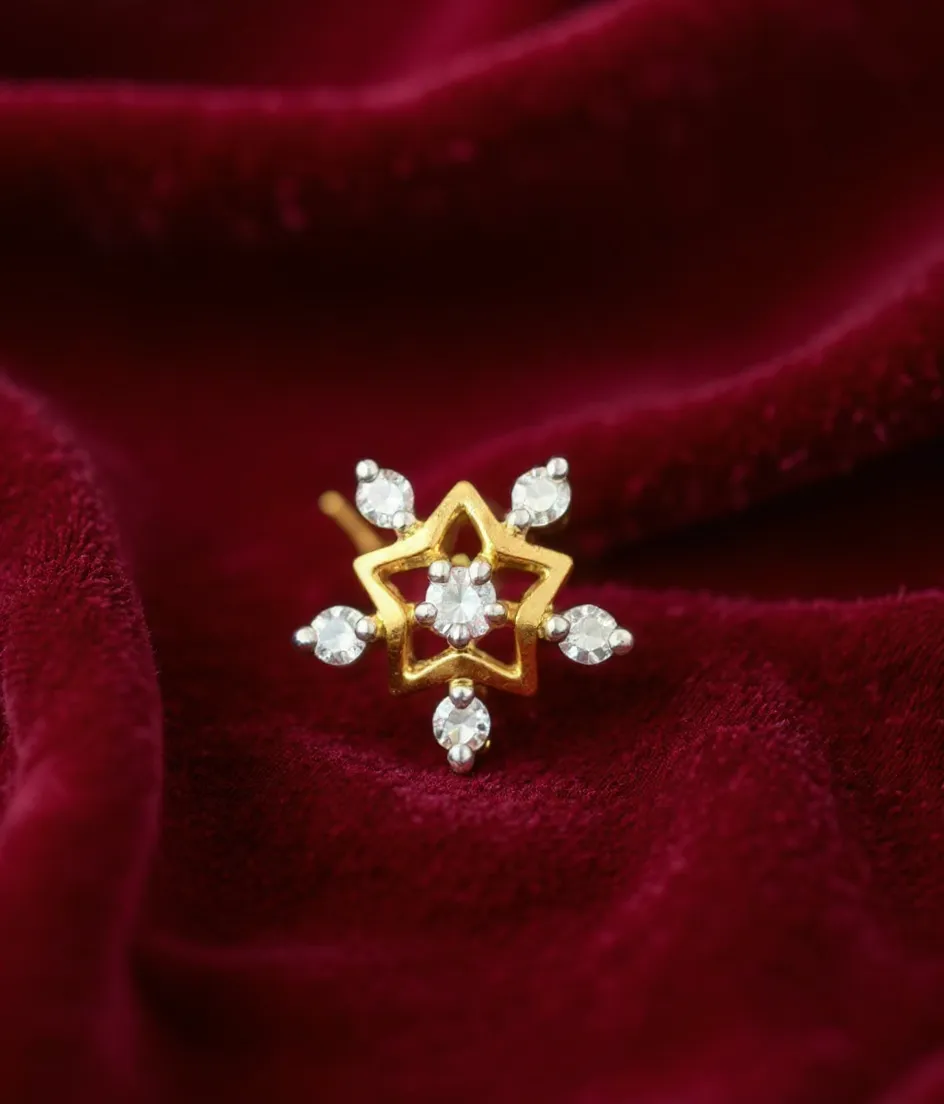 Diamond Nose Pin.,