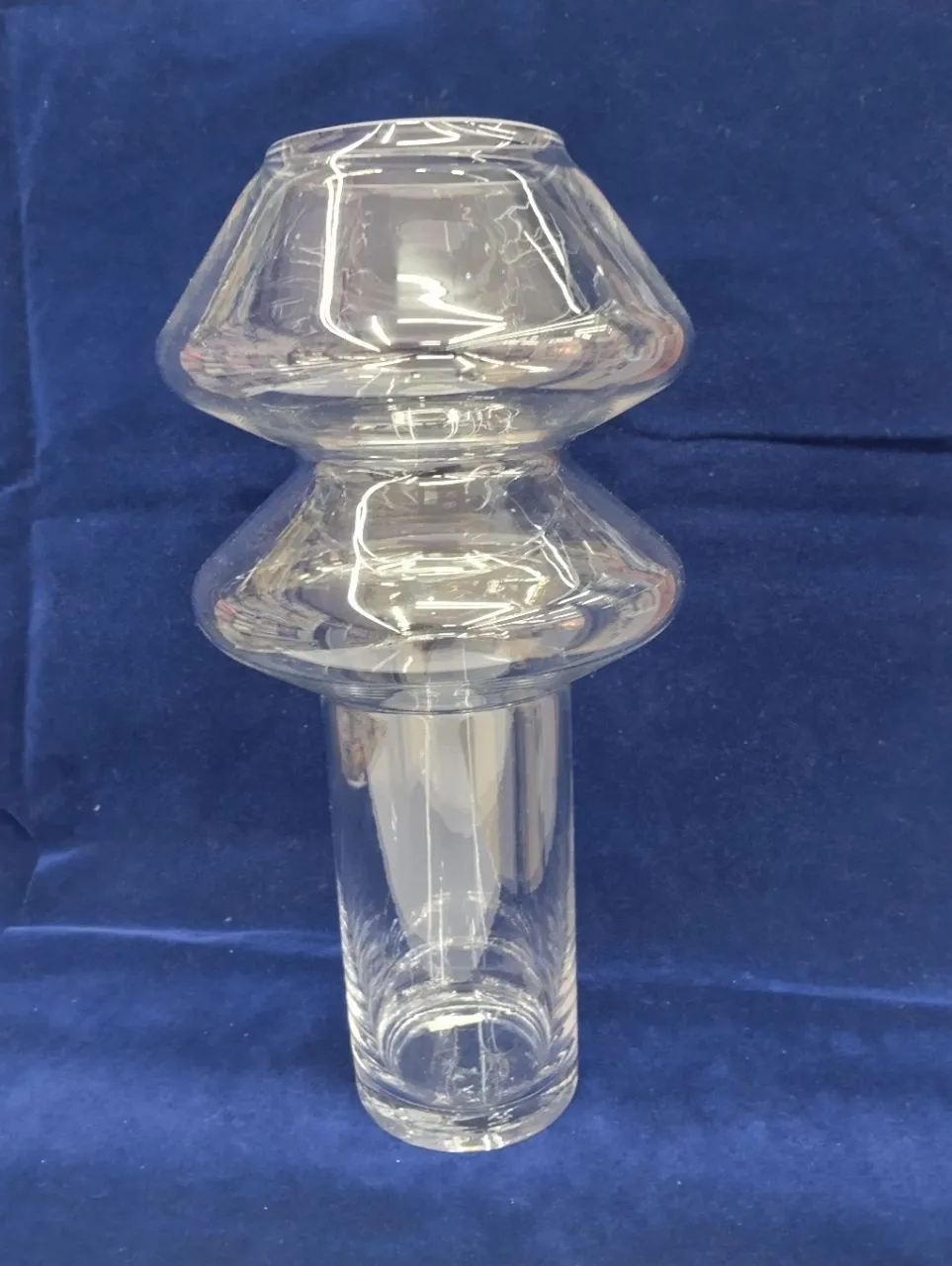 Crystal Glass Candle Holder + Vase
