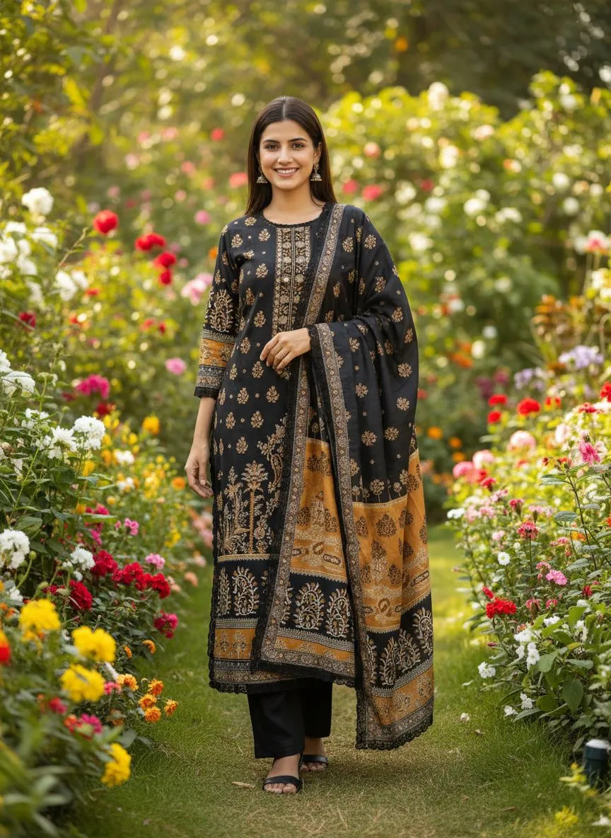 Ethnic Print Salwar Suit