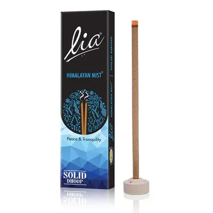 Lia Himalayan Mist Peace & Tranquility Solid Dhoop 24 N